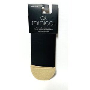 Minicci Socks Feet Covers for High Heel Shoes 1 Pair Beige Shoe Size 4-10 NEW!